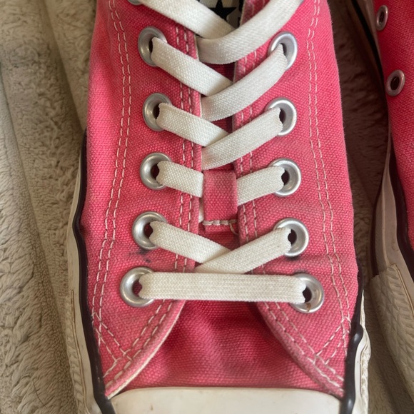Converse Pink and White Athletic Shoes - Picture 2 of 8
